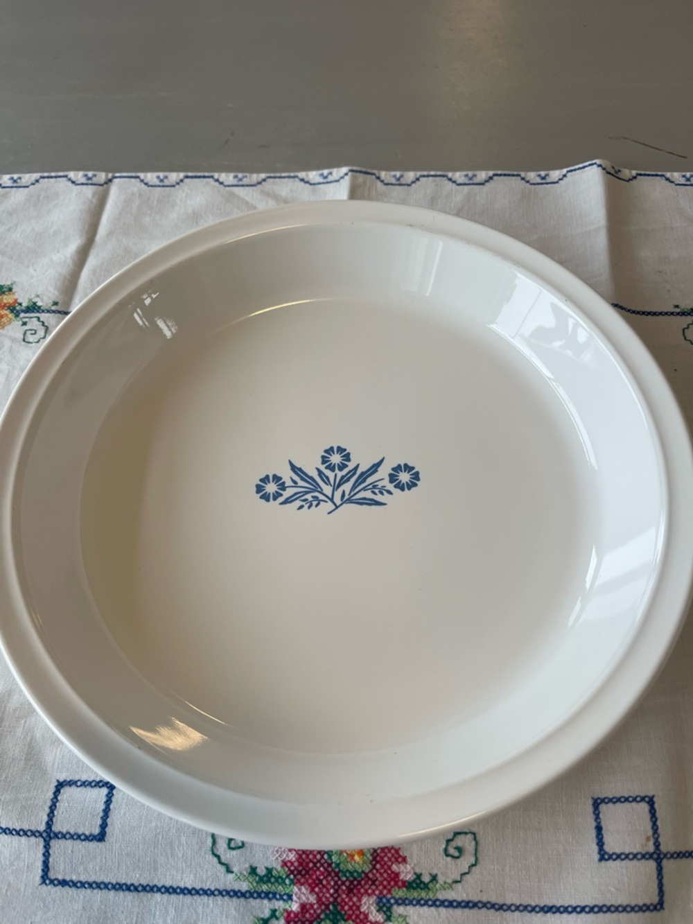Retro 1970’s Corningware Blue Cornflower 9” Pie Plate